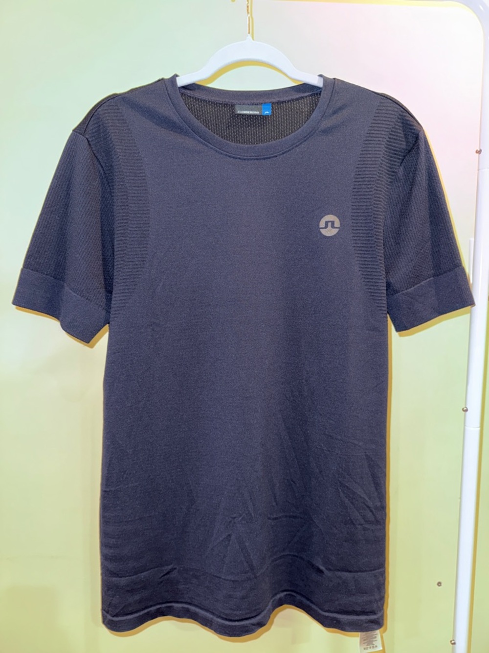 J.Lindeberg Navy Short-Sleeve Performance Crew Shirt